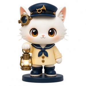 Figurina Misteriosa da Collezione in PVC Vinile Sailor Cat Lighthouse Keeper Blind Box Personalizzata OEM ODM Fabbrica Ingrosso Regalo - Product Image 1