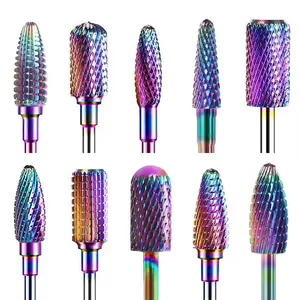Wholesale Various 5 in 1 Nail Drill Bits Rotary Burrs Electric Nail File for Manicure Pedicure Tools Ceramic Carbide Drill