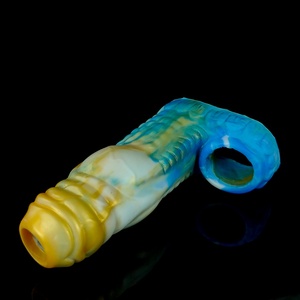 FAAK Dog Knot Penis Sleeve Extender Silicone <b>Dildo</b> Enlargement Fantasy Sex Toys for Men Delay Ejaculation Intimate Sex Shop - Product Image 6