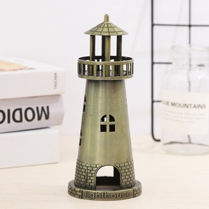 Estatuilla de torre de Faro de Metal antiguo, modelo Pharos, estatua de faro para decoración de hogar y oficina - Product Image 1
