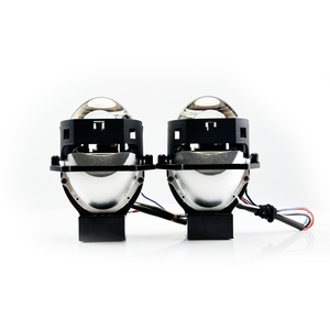 Para <span class=keywords><strong>BMW</strong></span> para Honda accesorios de coche 3 pulgadas cuadrado Bi-LED proyector lente faro lente ópticamente transparente 12V 6000K Color Temp New Co - Product Image 2