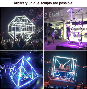 Showjockey Dimmable <span class=keywords><strong>DMX</strong></span> LED Kỹ Thuật Số Ống Pixel Bar Ma Trận Madmapper <span class=keywords><strong>RGB</strong></span> Stage LED <span class=keywords><strong>Light</strong></span> <span class=keywords><strong>Strip</strong></span> Với 3D Structurers - Product Image 5