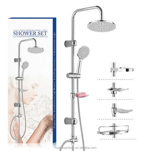 Robinet en or noir robinet <span class=keywords><strong>de</strong></span> tête en laiton chromé doré mitigeur d'eau ensemble <span class=keywords><strong>colonne</strong></span> <span class=keywords><strong>de</strong></span> douche coulissante <span class=keywords><strong>salle</strong></span> <span class=keywords><strong>de</strong></span> <span class=keywords><strong>bain</strong></span> - Product Image 2