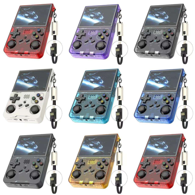 R36XX Handheld Game Console 3.5 Inch Screen Support Game Wireless Two Person Linux Retro Video Game Console for PSP