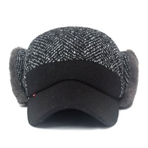 Gorro de Béisbol de Terciopelo para Hombre, Cálido, con Protección para las Orejas, Tejido Grueso, Deportivo, para Personas de Mediana Edad y Mayores, a Prueba de Frío para Exteriores - Product Image 3