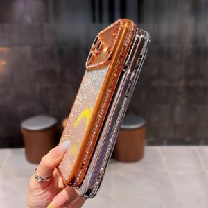 Luxury bling electroplate diamond glitter mobile phone case for iPhone 17Air gradual colors soft TPU shockproof protect <b>cover</b> - Product Image 4