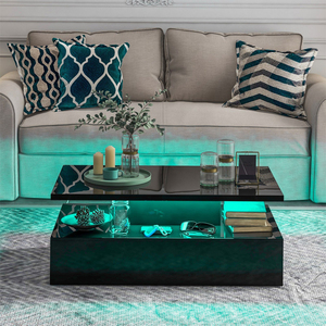 <span class=keywords><strong>Table</strong></span> <span class=keywords><strong>basse</strong></span> multifonction LED en gros |   <span class=keywords><strong>Table</strong></span> <span class=keywords><strong>basse</strong></span> de salon de luxe avec finition blanche brillante UV - Product Image 3