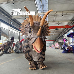 Costume de <span class=keywords><strong>dinosaure</strong></span> réaliste Triceratops pour adulte, imperméable, en métal, pour usage intérieur - Product Image 5