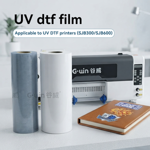 Rouleau de film UV DTF G-win pour imprimantes SJB300 SJB600, matériau transparent auto-adhésif - Product Image 1