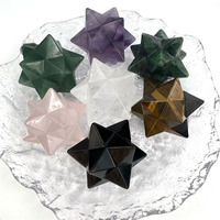 Pendentif étoile hexagonale Merkaba en cristal naturel pour la guérison énergétique, idéal pour la décoration intérieure - Offre spéciale
