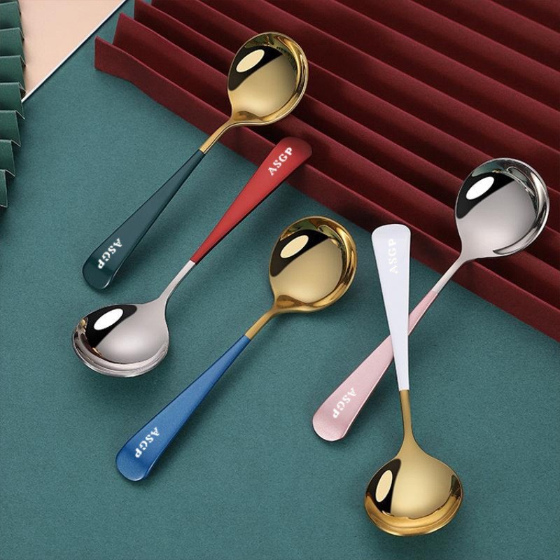 Gold With White Handle
