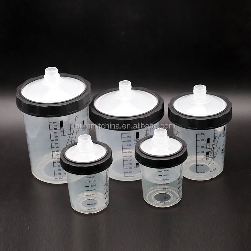 Горячая Распродажа, пластиковые стаканы Pps с внутренней чашкой, портативная автомобильная система смешивания краски с распылителем
