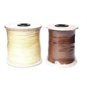 Elegant 100% Waxed Cotton <b>Cords</b> <b>for</b> Crafting Necklaces Bracelets Bags Garments Shoes Home Textiles - Product Image 1