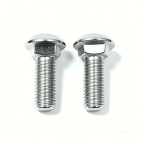 Boulon à tête ronde et col carré en acier inoxydable 304 DIN603 pour support solaire, clôture et mobilier