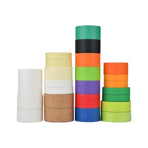 Cinta adhesiva de varios colores de uso general al por mayor, papel de pintura crepé, decoración de pared, <span class=keywords><strong>pintor</strong></span> personalizado, sin residuos de 1 "y 2" - Product Image 1