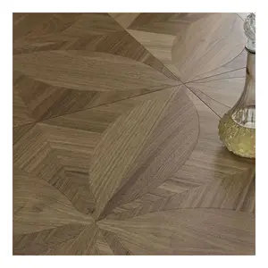 Manufacturer Custom Wholesale Indoor Solid Wood Waterproof Art Parquet Laminate Flooring