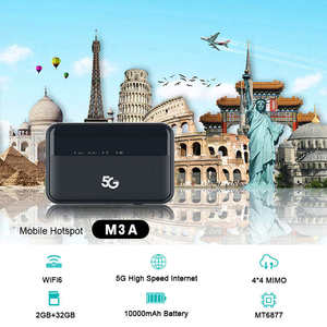 Router Móvil DNXT M3A Wifi 6 5G LTE con Doble Ranura para Tarjeta SIM, Módem Portátil con Batería LED de 10000 mAh y Velocidad de 1200 Mbps - Product Image 4