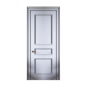 Puerta Interior de Madera Resistente con Diseño Simple Personalizado al por Mayor, Plana con Herrajes, Método de Apertura Manual - Product Image 2