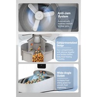 Distributeur automatique de nourriture pour animaux de compagnie intelligent WiFi 6,5 L, contrôle à distance par application, programmable, pour chat et chien, pour la maison