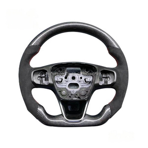 Tùy chỉnh màu Đỏ giả mạo sợi carbon chỉ đạo Wheel cho FORD <span class=keywords><strong>FOCUS</strong></span> MK4 MK8 Fiesta ST MK7 mk7.5 2009-2017 - Product Image 2