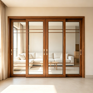 Porte coulissante double couche isolante, bloquant les ondes <span class=keywords><strong>de</strong></span> chaleur et permettant <span class=keywords><strong>de</strong></span> conserver facilement la climatisation. - Product Image 2