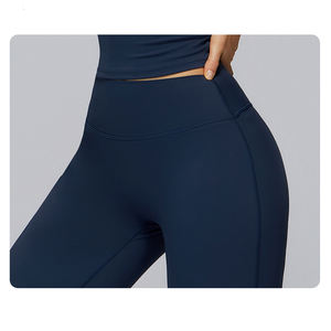 Celana Legging Olahraga High Waisted Model Lurus Lebar, Longgar, dan Kasual dengan Logo Kustom Terbaru GH - Product Image 3