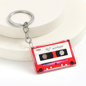 Taylor musique bande acrylique caoutchouc porte-clés personnalisable <span class=keywords><strong>Audiophile</strong></span> musique Fan cadeau mode voiture porte-clés pendentif sac pour la musique - Product Image 6