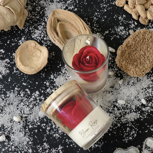 <span class=keywords><strong>Bougies</strong></span> parfumées à la cire de soja personnalisables pour Noël Pâques Graduation-Rose Couvercle décoratif en bois Aromathérapie Cadeau d'anniversaire de mariage - Product Image 4
