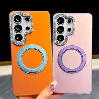 Coque de protection pour Samsung S26 Ultra Star-Diamond avec support métallique à 360 degrés, inspirée de la dopamine estivale, compatible A57