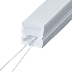 Boîtier <span class=keywords><strong>profilé</strong></span> en <span class=keywords><strong>plastique</strong></span> personnalisé avec couvercle flexible en silicone pour bande lumineuse LED sans usure pour néon LED en silicone - Product Image 6