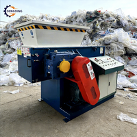 Déchiqueteuse hydraulique de fibres de plastique en blocs, broyeur de déchets domestiques, déchiqueteuse de filets de pêche, déchiqueteuse de bois