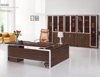 Luxe traditionnel Escritorios en bois L forme exécutif en bois PDG 2021 Top qualité beauté classique modèle bureau bureau