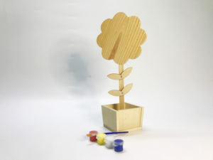 Kit de Pot de <span class=keywords><strong>Fleurs</strong></span> en Bois à Assembler Soi-Même - Product Image 1