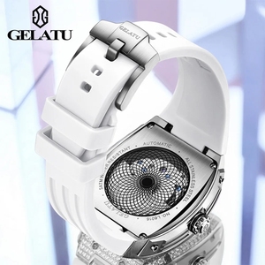 Envío Directo GELATU Reloj de Mujer Mecánico Automático de Lujo, Alta Calidad, Resistente al Agua, Esfera Luminosa con Diamantes, Elegante Tourbillon - Product Image 3