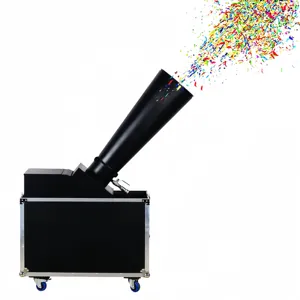2024 mais novo LED DJ Efeitos CO2 Jet Confetti Máquina RGB Luzes coloridas para palco Casamentos e festas