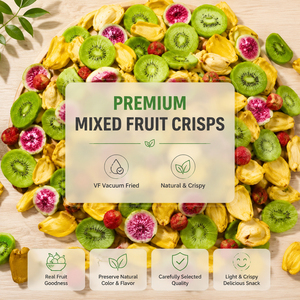 Croustilles de fruits mélangés cuites au four OEM en vrac <span class=keywords><strong>VF</strong></span>, 6 types : Kiwi, Fruit du Dragon, Fraise, Jackfruit – Snack sain et naturel, 10 kg, Prêt à consommer, 12 - Product Image 2