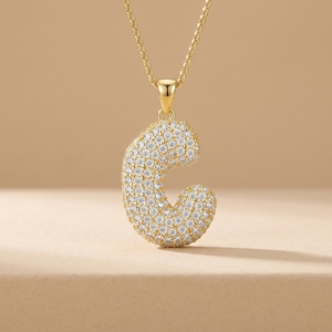 Ciondolo Moissanite 2026 Hot Sale Lettera J 26 Lettere Certificato GRA Gioielli Hip Hop da Uomo Iced Argento 925 Colore D VVS Regalo - Product Image 3