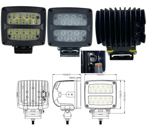 BSG180W LED 工作灯 7 英寸超亮黄色 LED 工作灯 20000LM 越野驾驶灯 IP68 防水 9-36V 12 个月保修 - Product Image 1