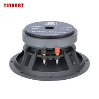 Haut-parleur de voiture YINBART 8 pouces 4 ohms, haut-parleur de médiums, bobine vocale de 2 pouces, 500W max