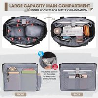 Nouveau Sac fourre-tout durable pour professeur avec compartiment repas isolé