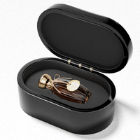 Emballage de mode, cosmétiques, petit coffret ovale portable, soins personnels faits à la main, coffret à parfum en bois mat TIMBER, marque DS