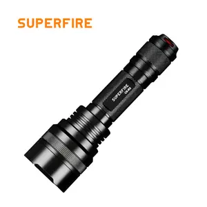 Supfire starke Licht Taschenlampe hohe Helligkeit Taschenlampe 18650 Batterie wasserdichte USB wiederauf ladbare Taschenlampe Blitzlicht