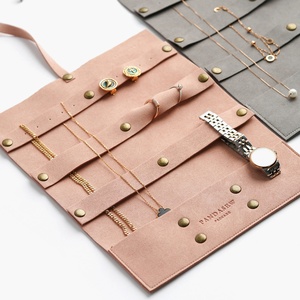 PandaSew - Organizador de Joyas de Lujo con Logotipo Personalizado, Enrollable, de Microfibra de Alta Calidad de 1.4 mm, Bolsa de Viaje para Guardar Joyas - Product Image 6