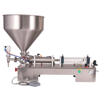 Machine de remplissage de pâte de yaourt gingembre à buse unique Machine de remplissage de sauce moutarde à trémie