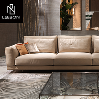 Canapé de Salon Moderne Luxe en Forme de L, Design de Luxe Personnalisé d'Usine, Vente Chaude