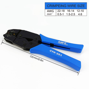 Alicates de prensa de prensado de bloqueo de 8,6 pulgadas, abrazaderas de crimpadora, herramientas de electricistas <span class=keywords><strong>para</strong></span> <span class=keywords><strong>terminales</strong></span> no aislados, 22-10AWG - Product Image 2