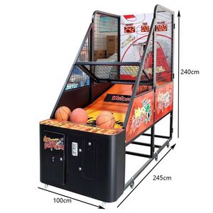 Street Basketball Arcade <b>Machine</b> Coin Operated With Flashing Light For <b>Amusement</b> Park Multiple Players English Version - Product Image 3