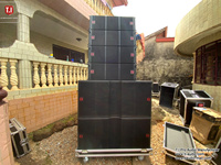 Système de sonorisation professionnel T.I Pro Audio, enceinte extérieure, double 10 pouces, deux voies, grand système de sonorisation, DJ PA concert, ligne passive