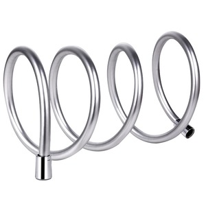 1.2m 1.5m 2m Silver Flexible Anti-Kink PVC <b>Shower</b> <b>Hose</b> Non-toxic Leakproof Handheld <b>Shower</b> <b>Head</b> <b>Hose</b> - Product Image 1