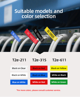 Ruban adhésif compatible avec les imprimantes Brother 6 mm TZe-111 TZe-121 TZe-131 TZe-141 TZe-151 TZe-161